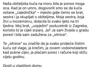 Svi su mislili da je kuća zajednička, a onda je majka pred svima izvadila „crnu bilježnicu“ Svi su mislili da je kuća zajednička, a onda je majka pred svima izvadila „crnu bilježnicu“ - featured image