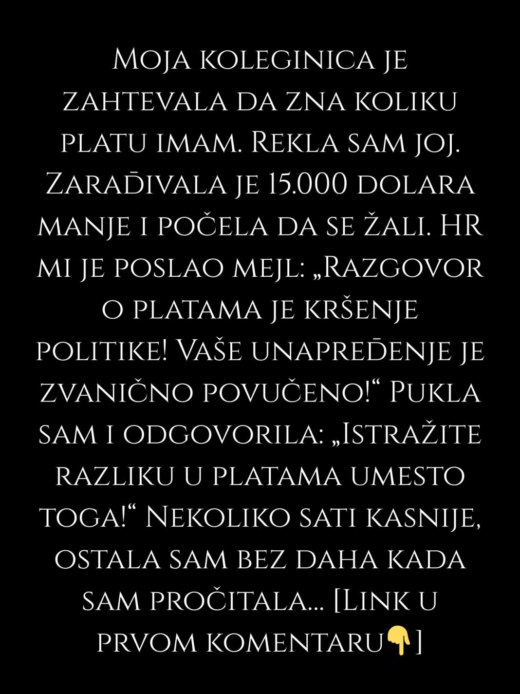 Otkrila sam svoju platu koleginici — sada je HR poništio moje unapređenje - featured image Otkrila sam svoju platu koleginici — sada je HR poništio moje unapređenje - featured image