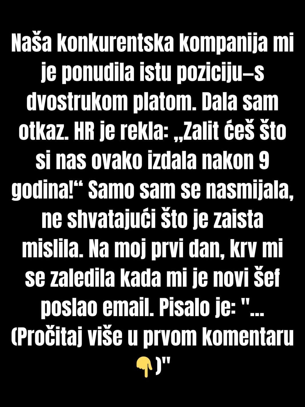 Ponudili su mi dvostruku platu u konkurentskoj kompaniji, a sada je HR intervenisala. - featured image