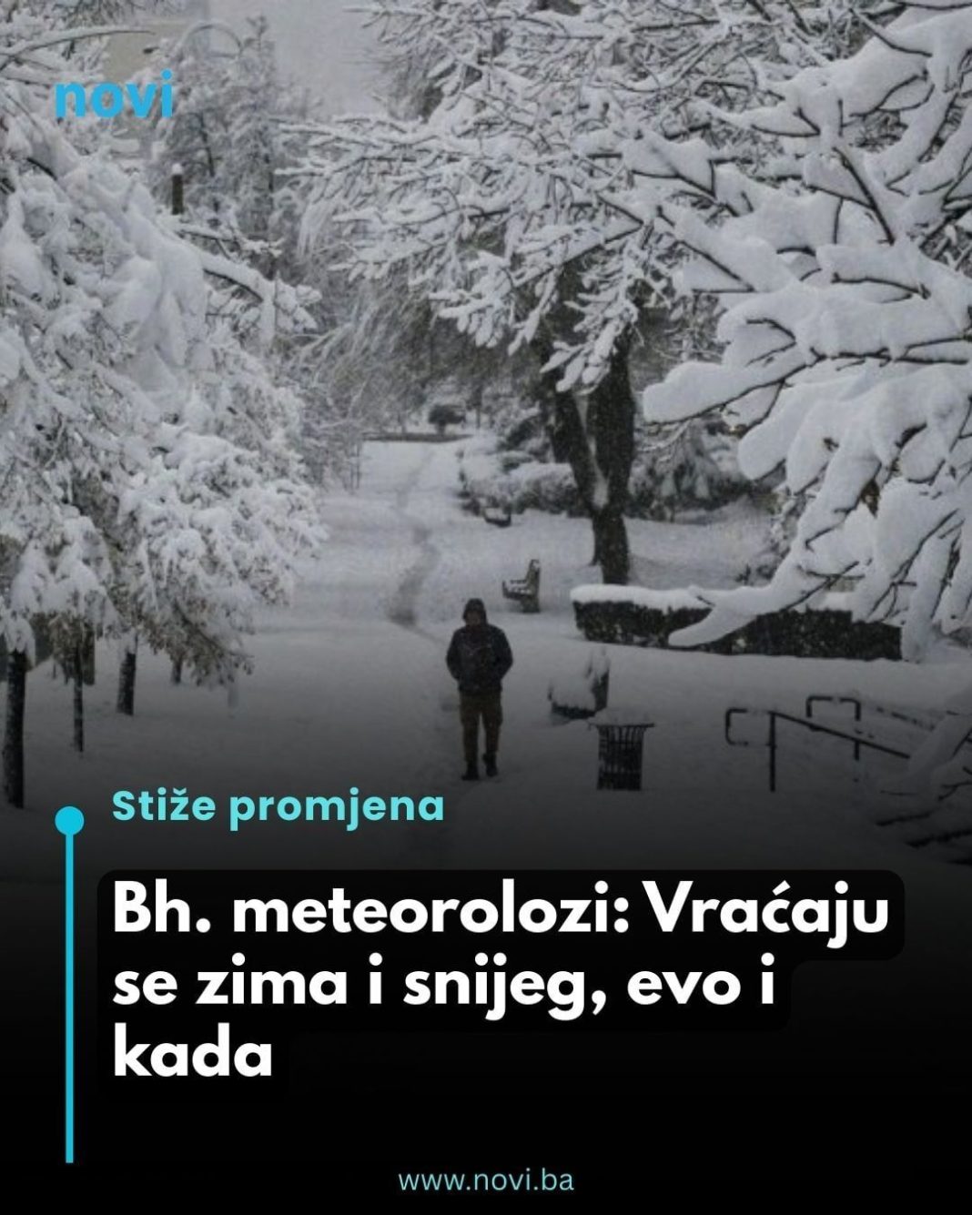 Bh. meteorolozi: Vraćaju se zima i snijeg, evo i kada - featured image