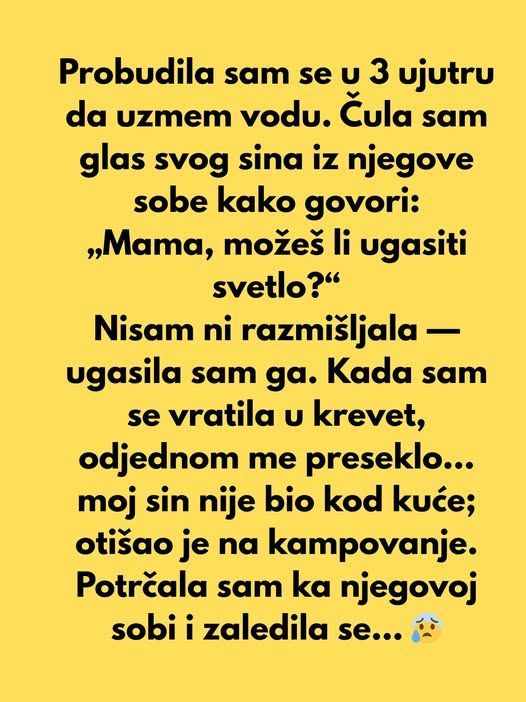 “Probudila sam se u 3 ujutru da uzmem vodu…” - featured image