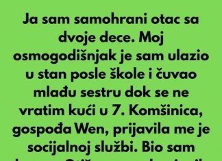 Ja sam samohrani otac sa dvoje dece, radim duple smene.